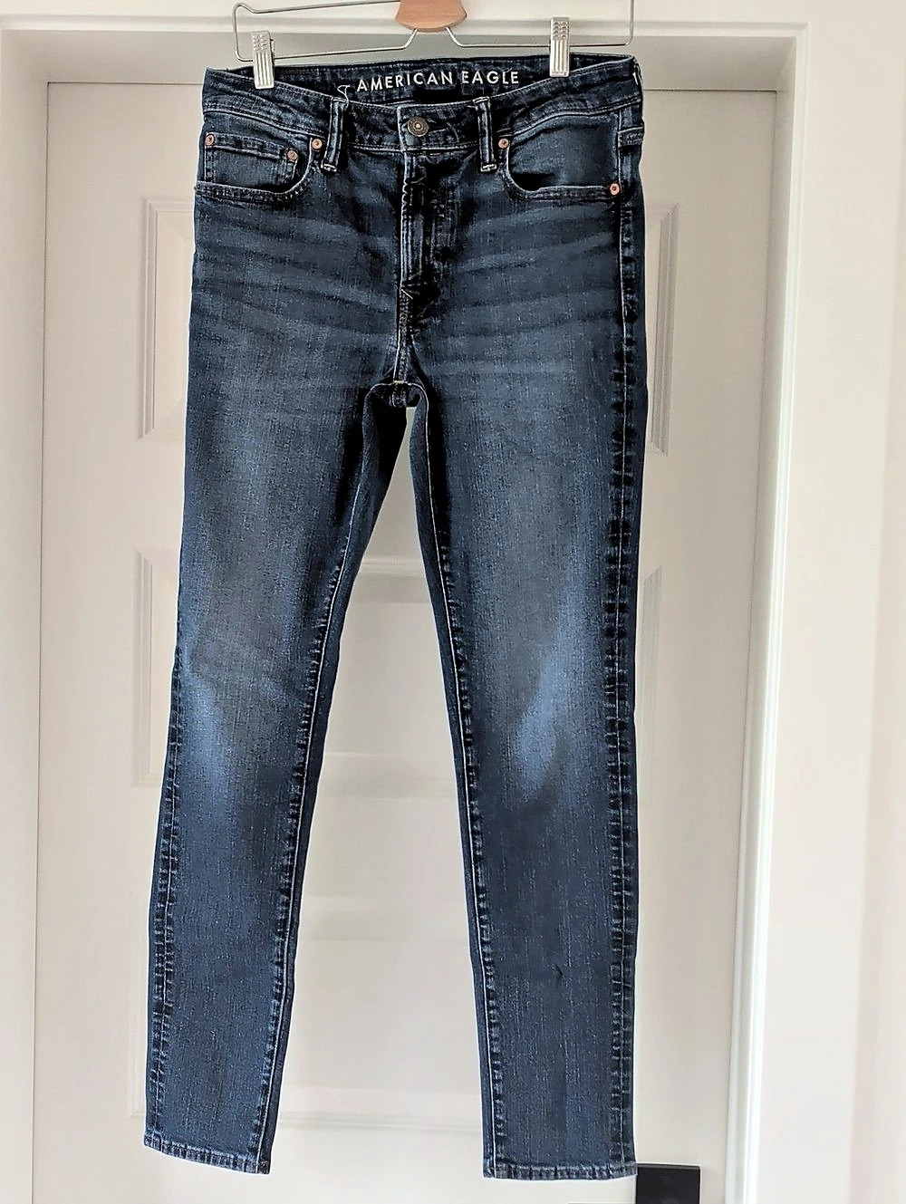 American Eagle AE Flex Skinny Jeans Skinny Jeans in Blue Waist 33 x 32